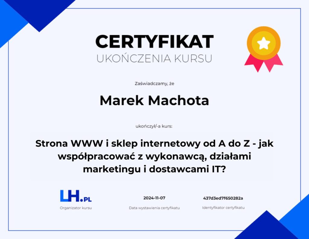 certyfikat strony internetowe i sklepy internetowe